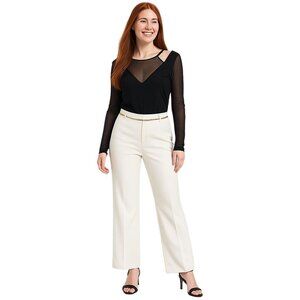 2/$30 Bailey 44 Medium Black Mesh Long Sleeve Top